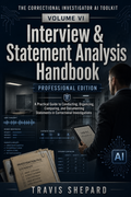 The Correctional Investigator AI Toolkit – Volume VI: Interview & Statement Analysis Handbook